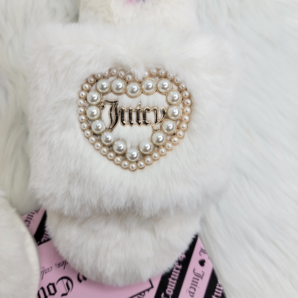 Juicy Couture Faux Fur Slides Slippers. - Picture 4 of 5